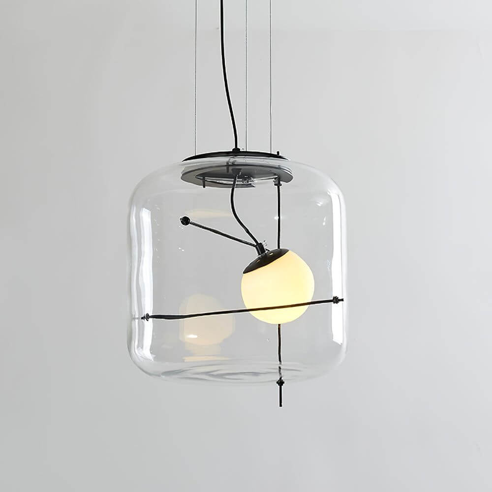 Modern Glass Pendant Light 30cm