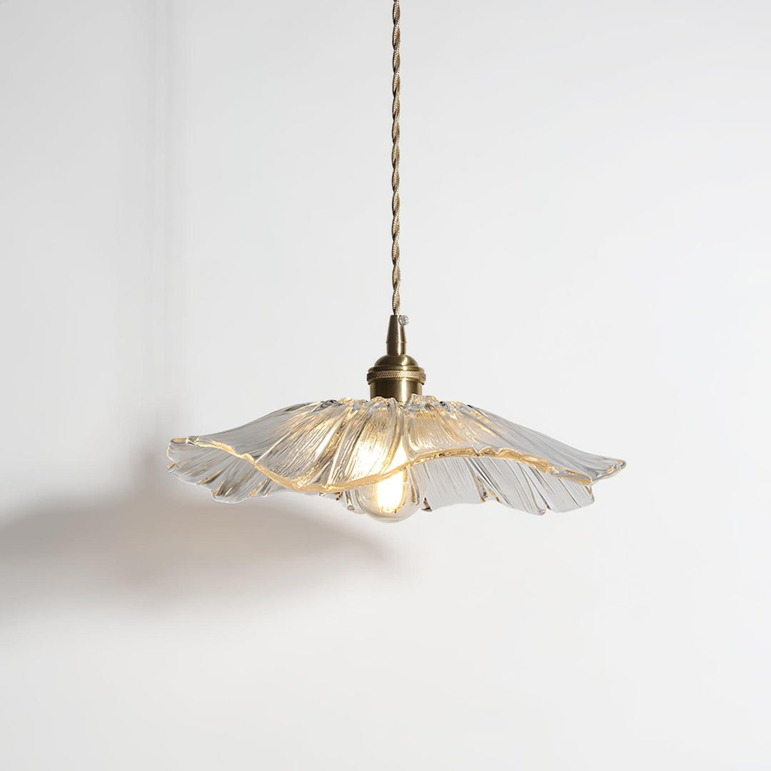 Elegant Flower Glass Pendant Light