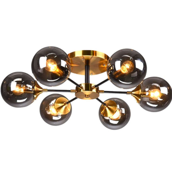 Modern Copper LED Chandelier