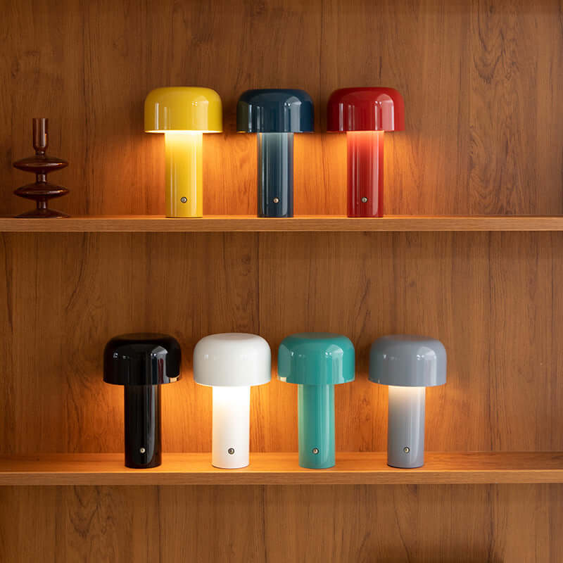 Cordless Mushroom Lamp with 3 Dimming Modes
