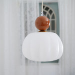 Brown & White Plastic Lampshade