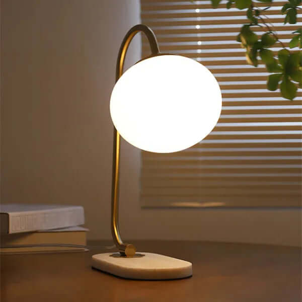 Modern Glass Globe Table Lamp