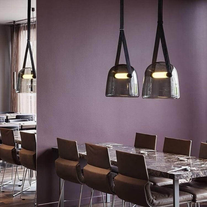 Modern Pendant Lamp with Metal Accents