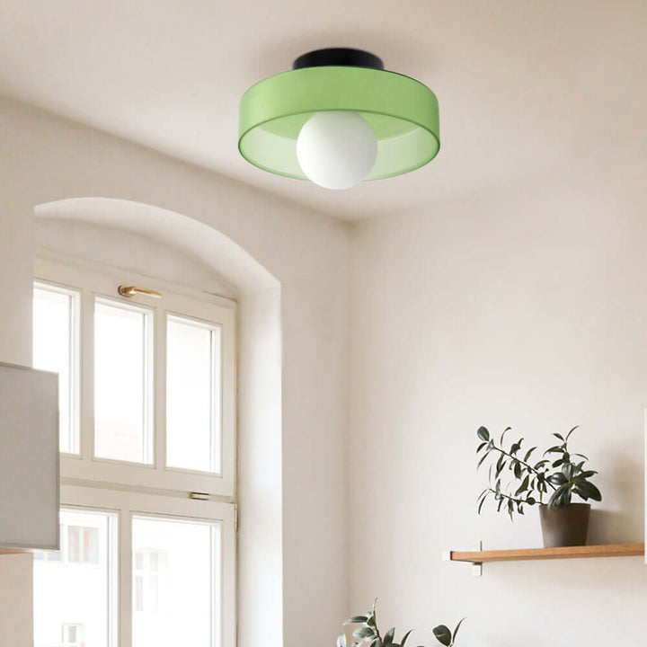 Modern Round Glass Ceiling Light Fixture
