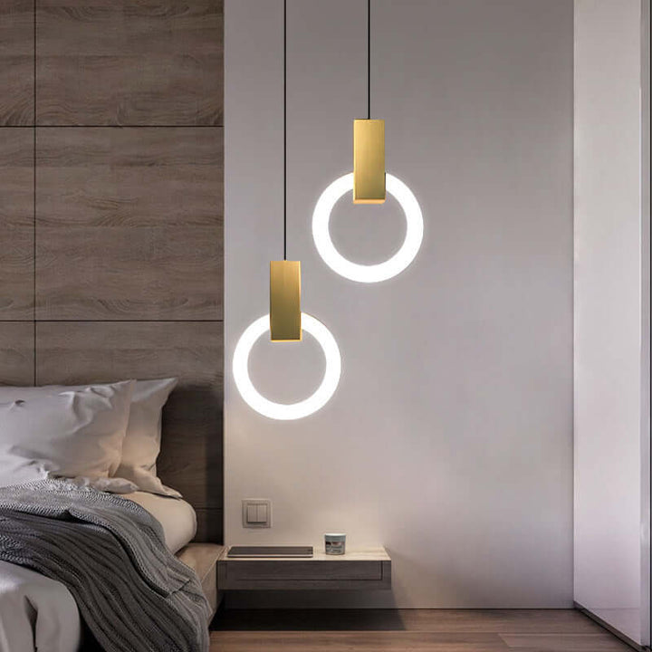Modern Acrylic Ring LED Pendant Light