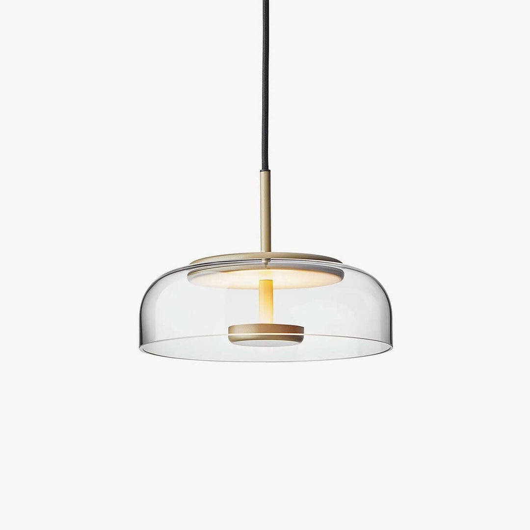 Modern Brass & Glass Pendant Light