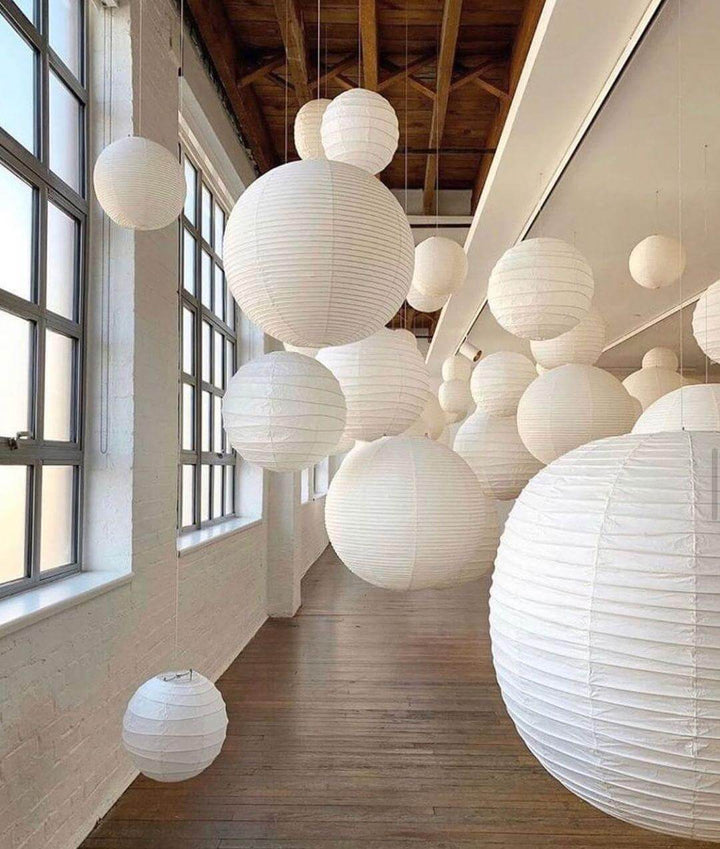 Japanese Pendant Lamp with Wire