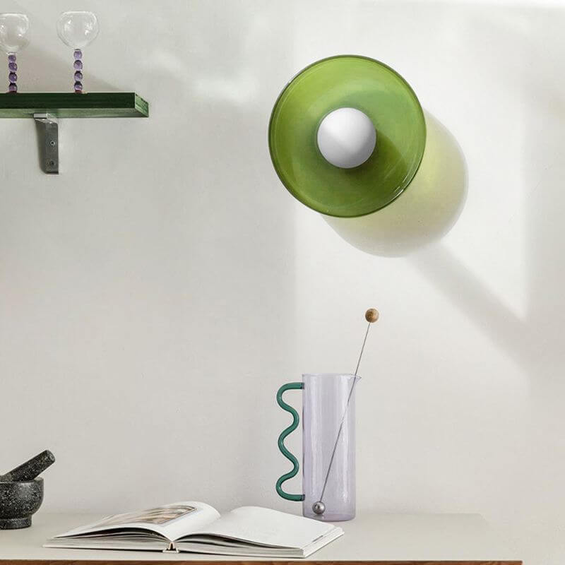 Modern Round Glass Ceiling Light Fixture