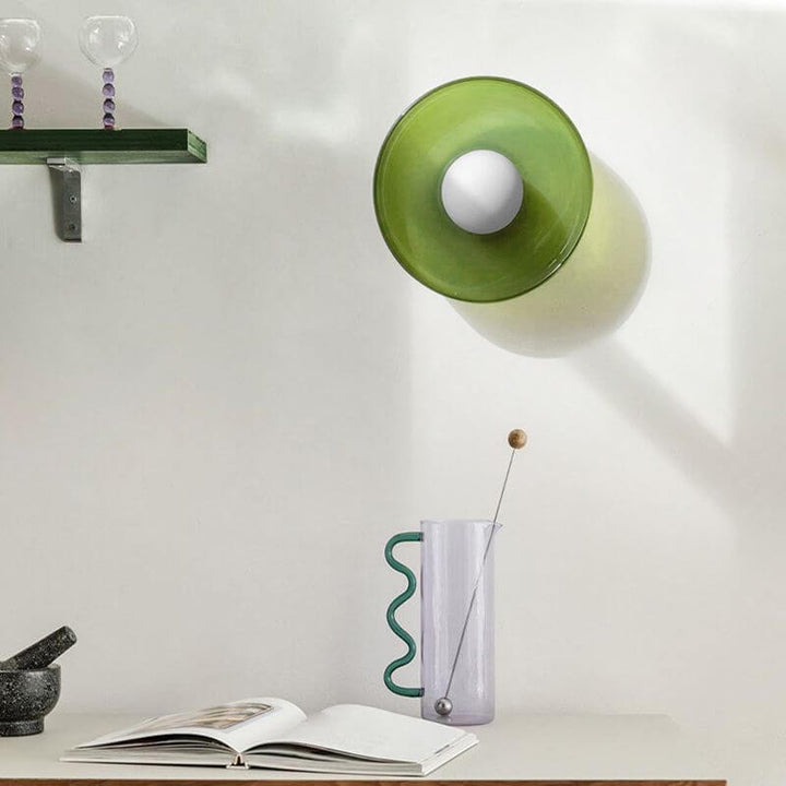 Modern Round Glass Ceiling Light Fixture