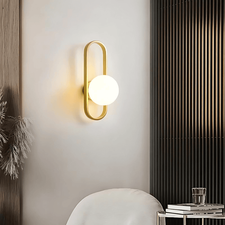 Modern Glass LED Wall Sconce Light Fixture