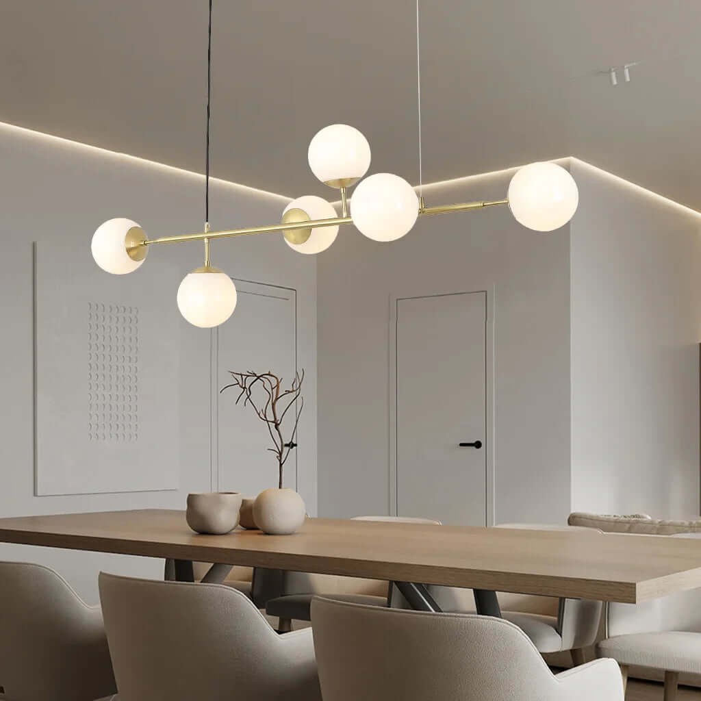Modern Glass Orb Pendant Light