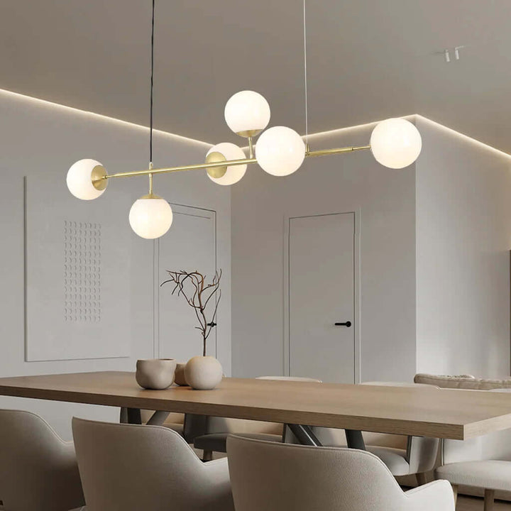 Modern Glass Orb Pendant Light