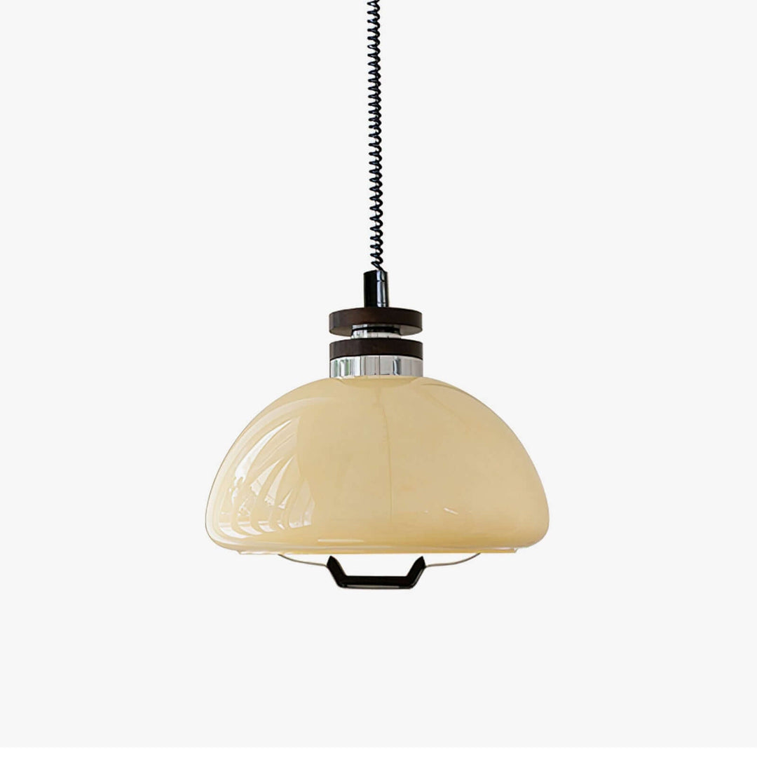 Modern Beige Pudding Pendant Light 40cm
