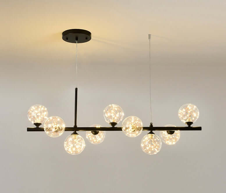 Elegant Glass & Iron Pendant Light