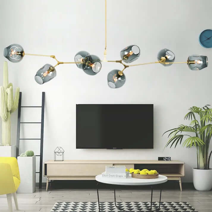 Modern Bubble Glass Sputnik Chandelier