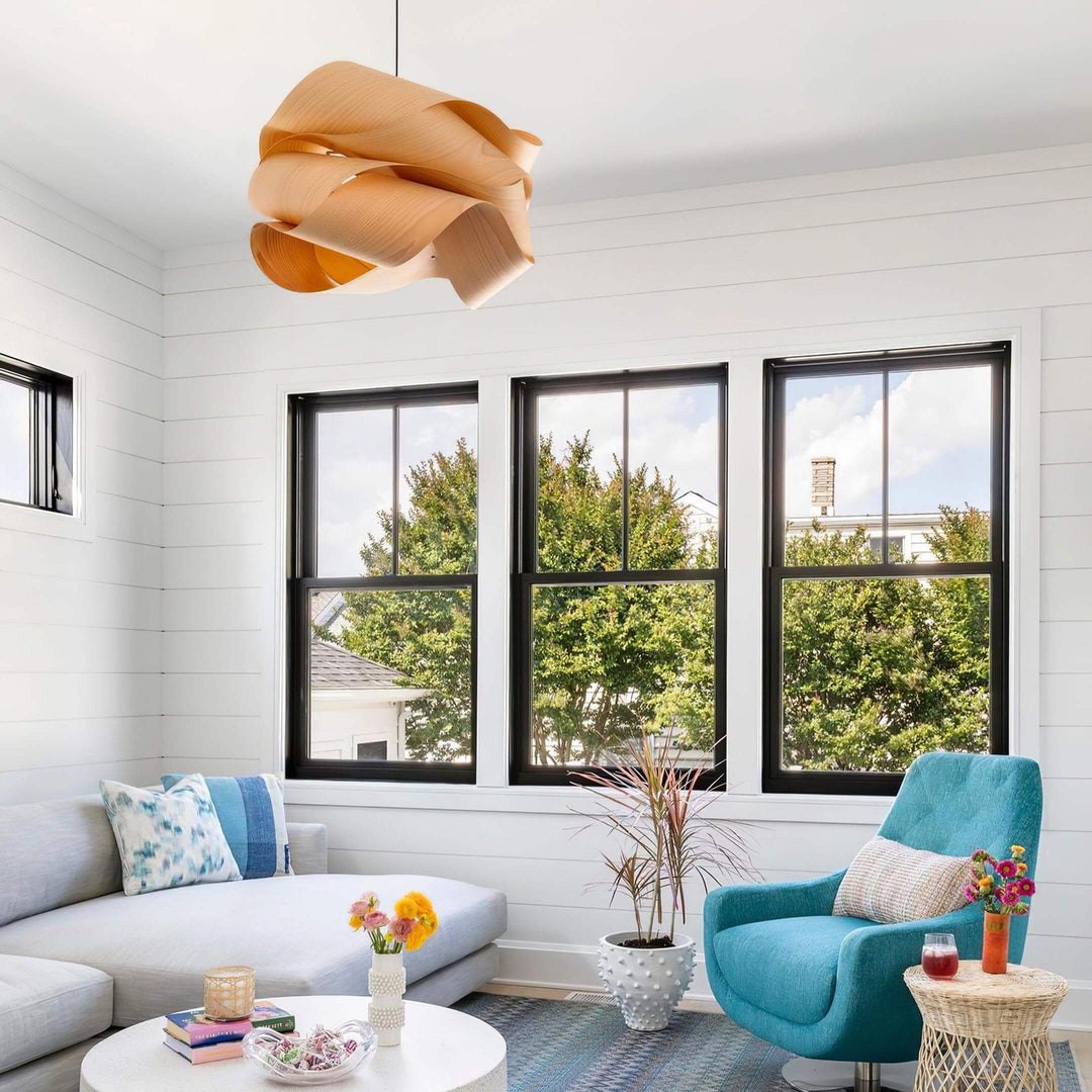 Handcrafted Wood Pendant Light
