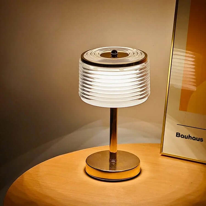 Modern LED Ring Table Lamp, 3 Light Modes, 30cm Tall