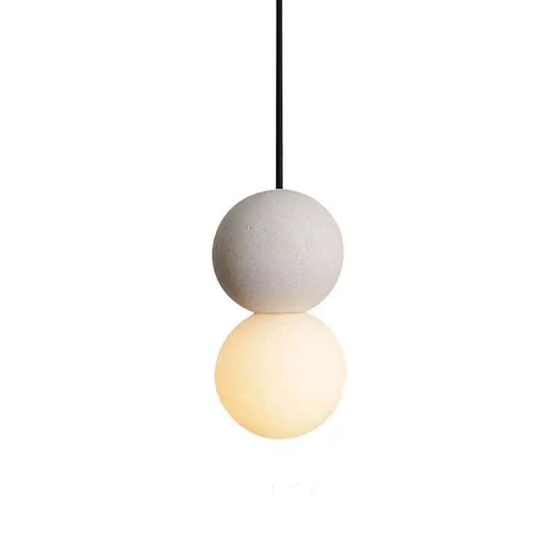 Modern Pendant Lamp with Volcanic Rock Diffuser
