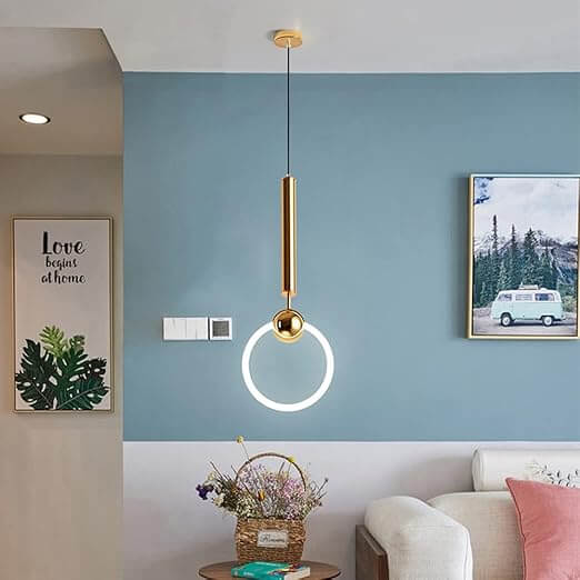 Modern LED Pendant Light Fixture for Minimalist Home Decor