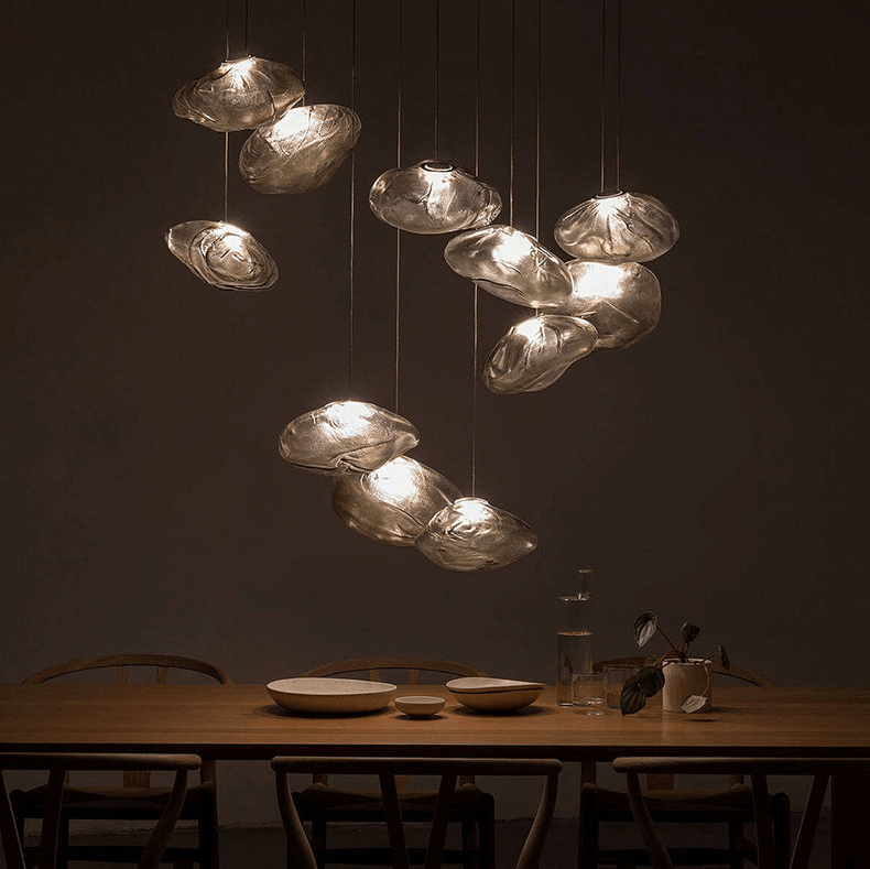 Handblown Glass Bubble Pendant Light