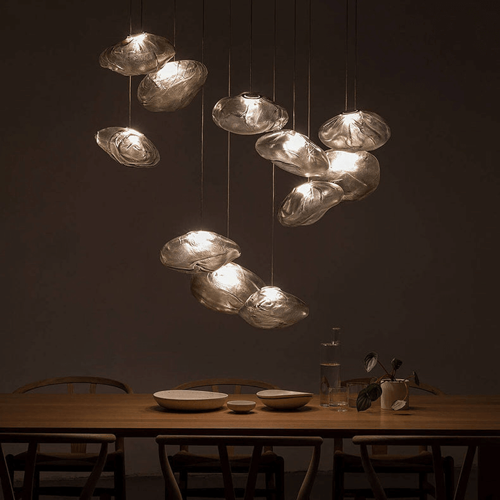 Handblown Glass Bubble Pendant Light