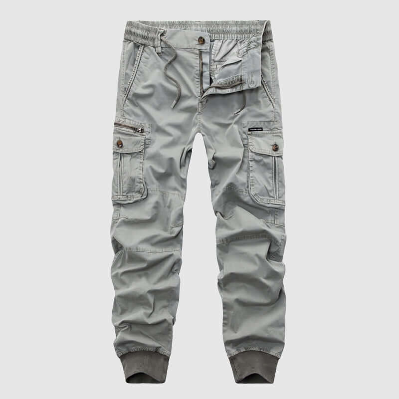 Men's Elastic Waist Pants with Pockets