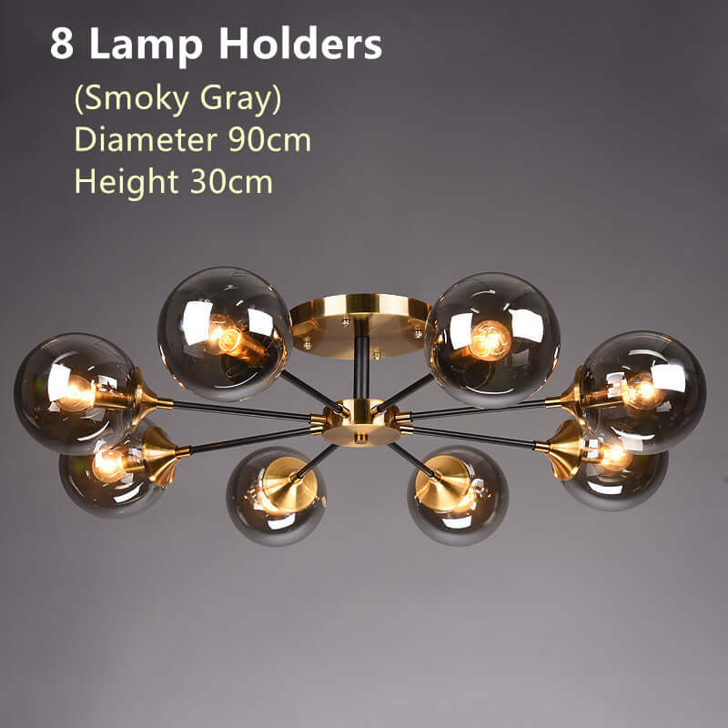 Modern Copper LED Chandelier
