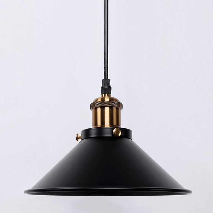 Vintage Brass Cone Pendant Light