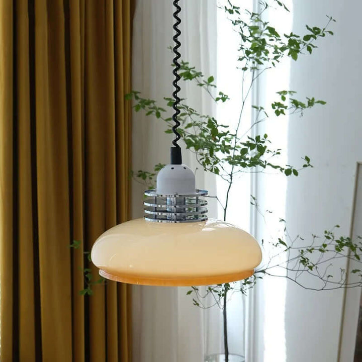Art Deco Stained Glass Pendant Lamp 35cm