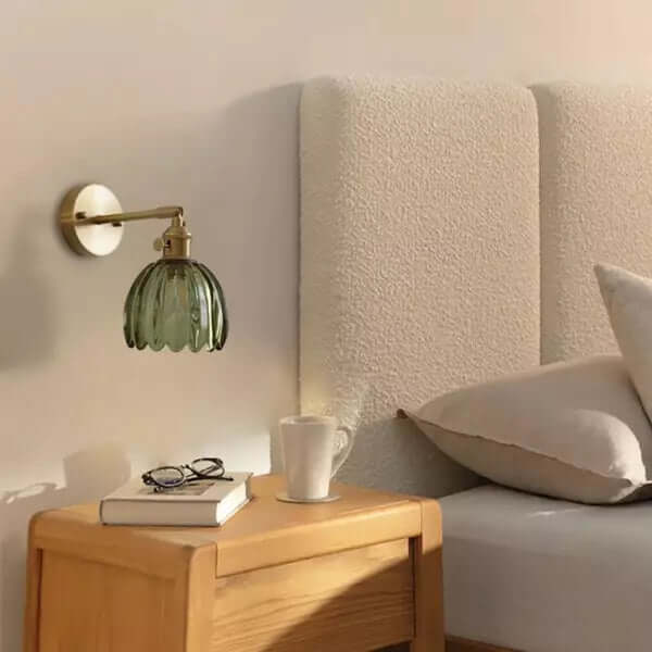 Tulip Flower Bud Glass Wall Lamp