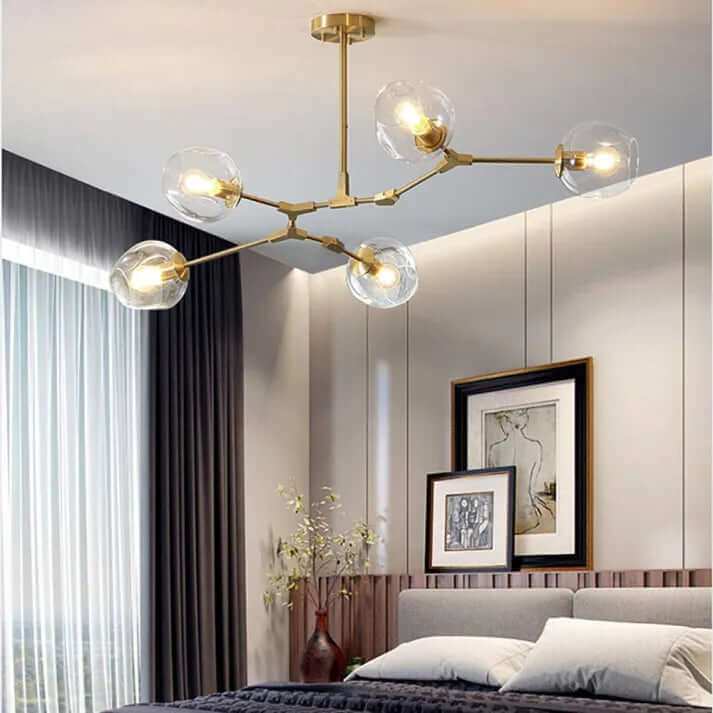 Modern Bubble Glass Sputnik Chandelier