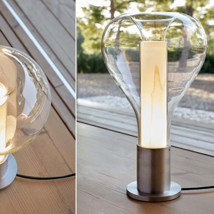 Lava Art Glass Table Lamp with LED Light