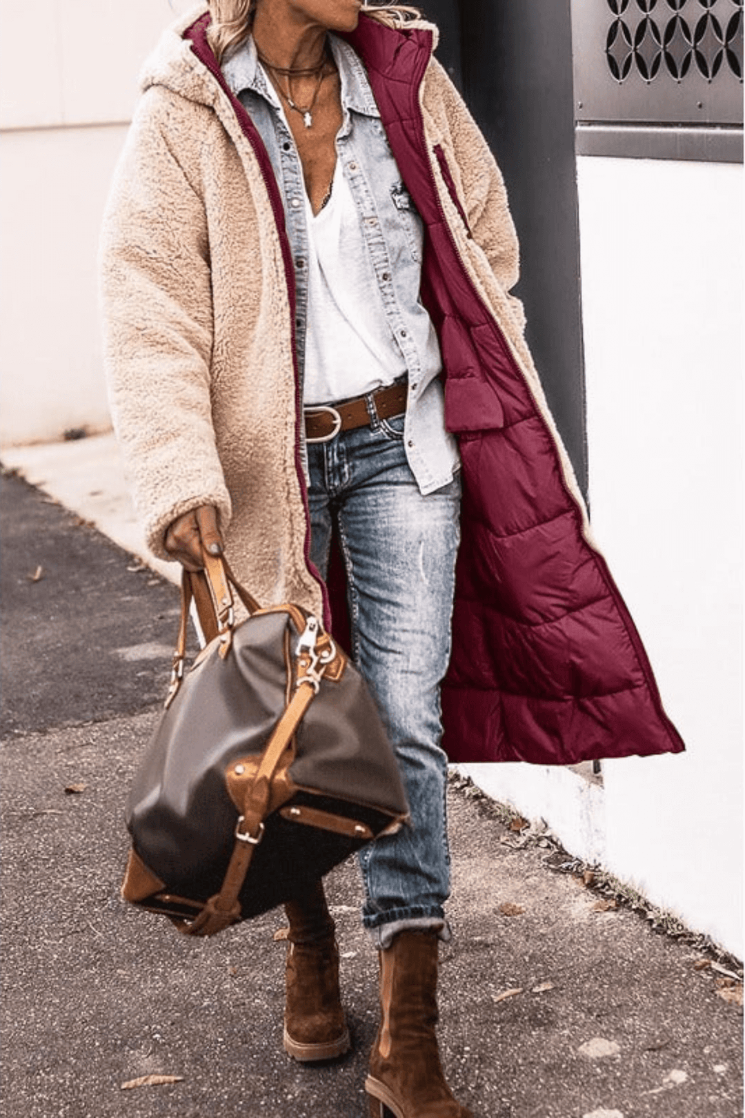 Reversible Winter Coat for Women