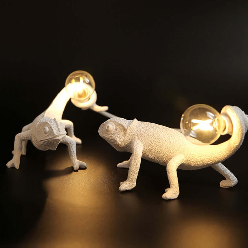 Resin Lizard Table Lamp, Unique Animal Decor