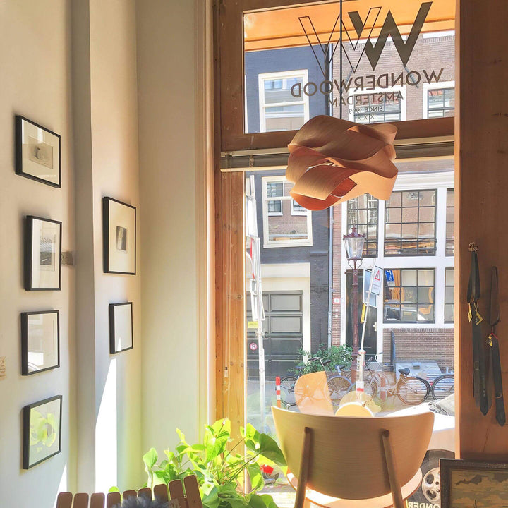 Handcrafted Wood Pendant Light