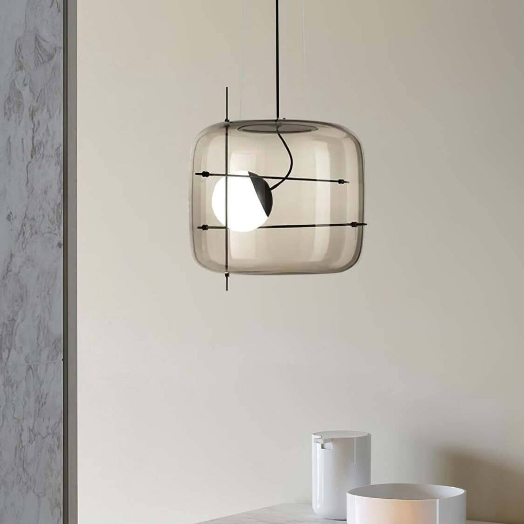 Modern Glass Pendant Light 30cm