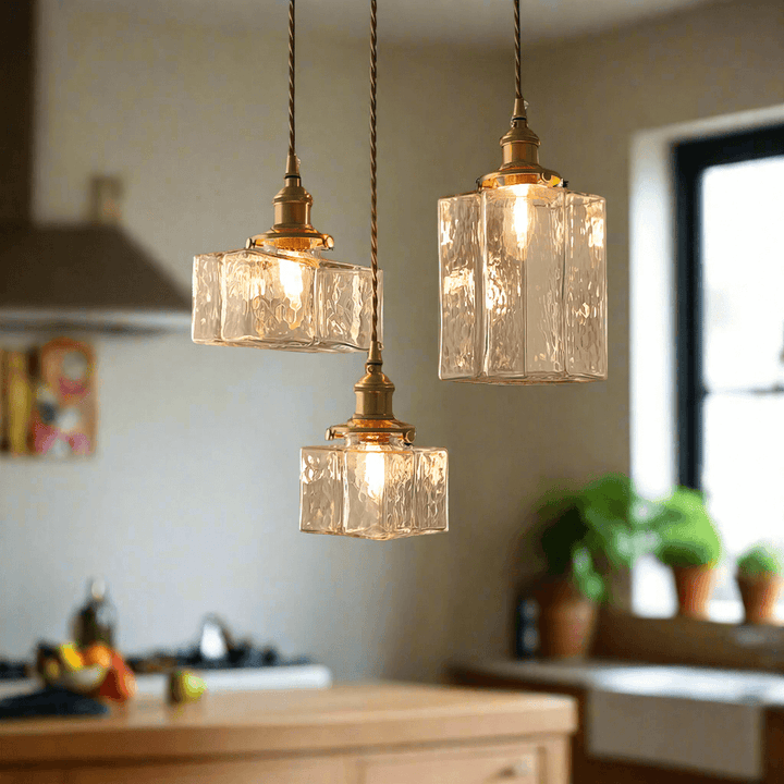 Retro Hanging Glass Lamp