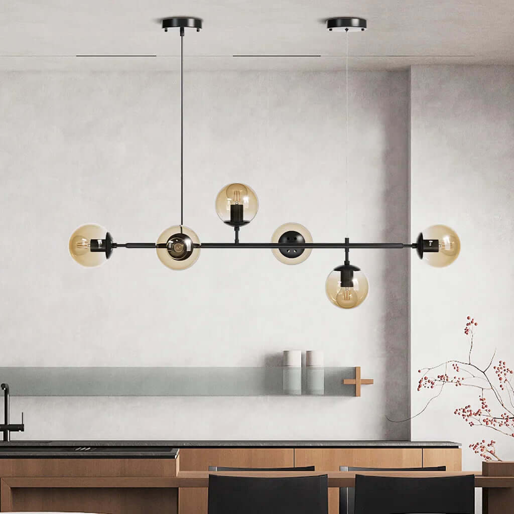 Modern Glass Orb Pendant Light