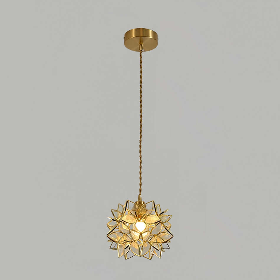 Capiz Shell Pendant Light, 20cm, Elegant Hanging Lamp