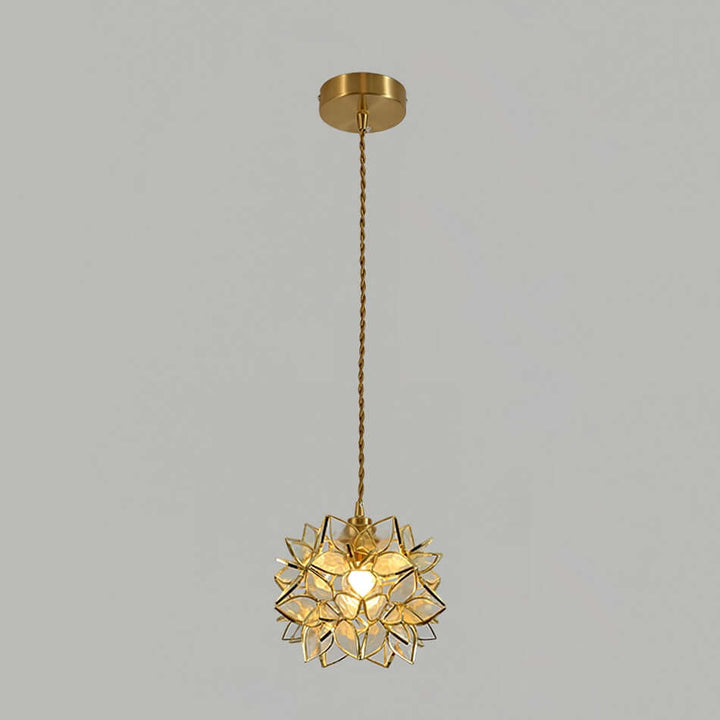 Capiz Shell Pendant Light, 20cm, Elegant Hanging Lamp