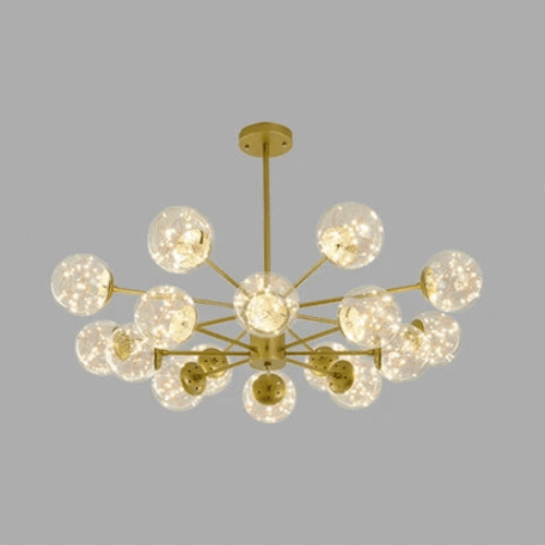 Elegant Glass Ball Chandelier