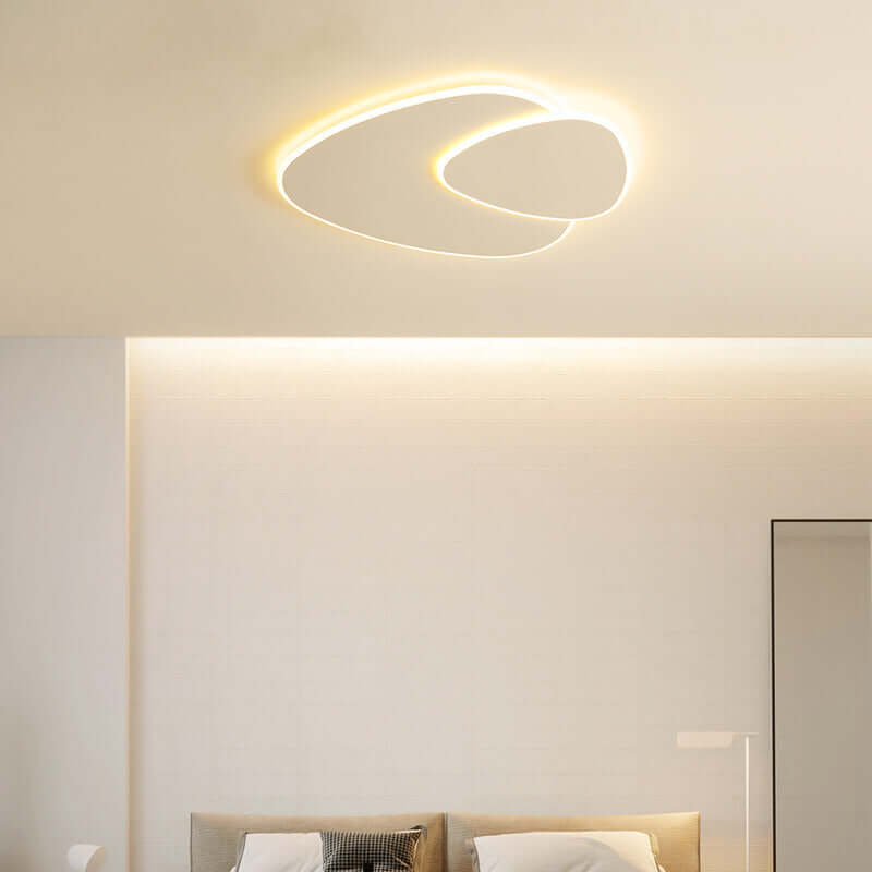 Modern LED Ceiling Light Fixture, Elliptical Design