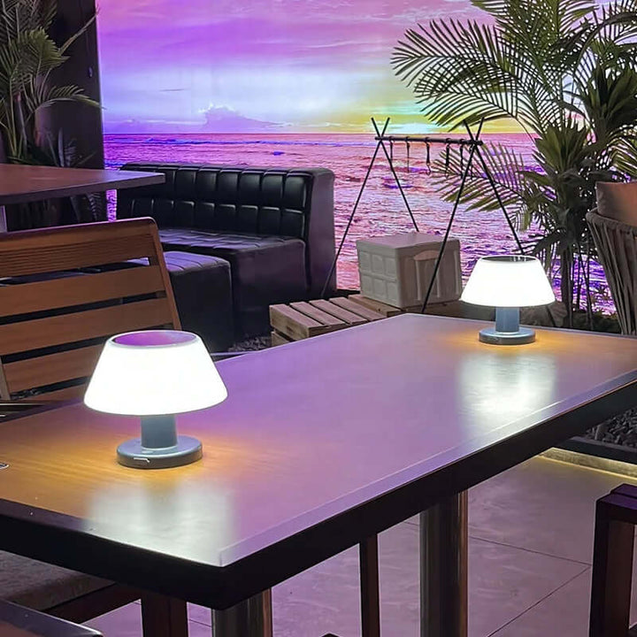 Solar Table Lamp - Eco-Friendly & Wireless