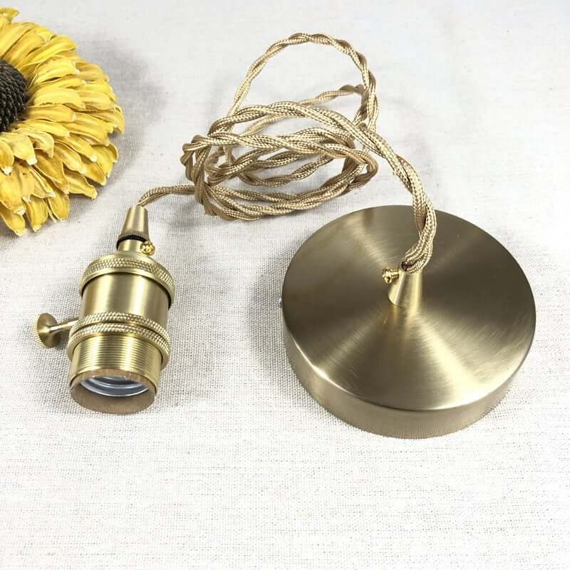 Modern Brass & Glass Pendant Light