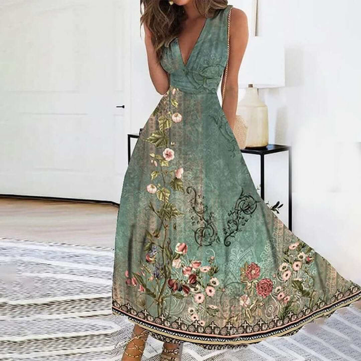 Women's Floral Summer Dress - Elegant & Comfortable