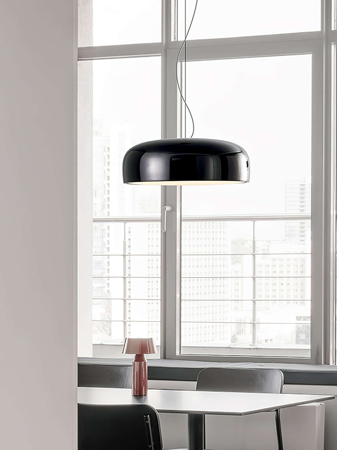 Modern Pendant Light 45/60cm - Aluminium & Polycarbonate