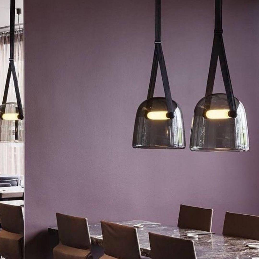 Modern Pendant Lamp with Metal Accents