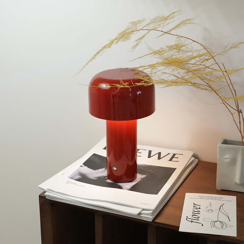 Cordless Mushroom Lamp with 3 Dimming Modes