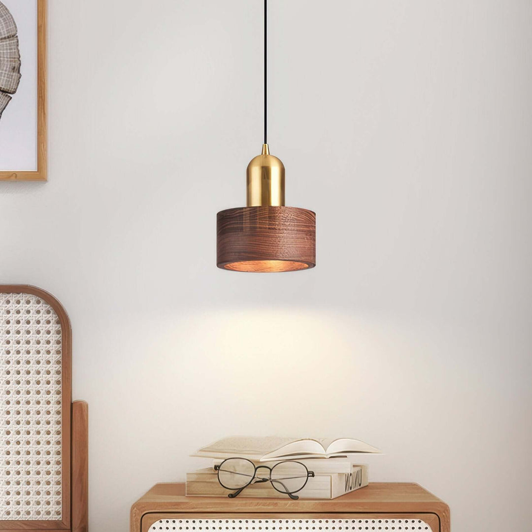Cylinder Pendant Light - Japanese Style Hanging Lamp
