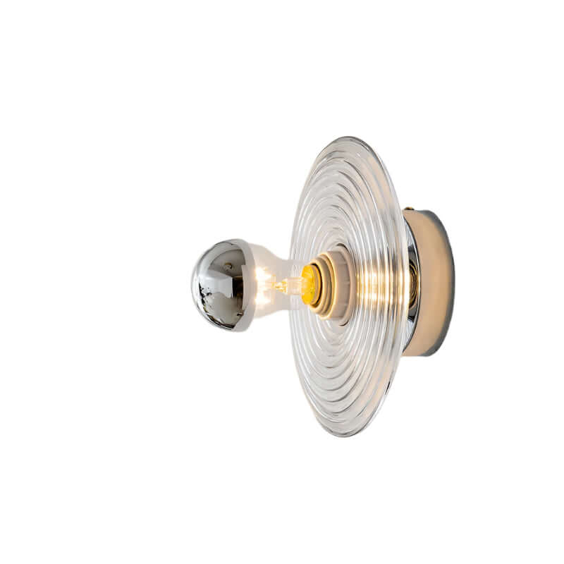 Vintage LED Water Ripple Glass Wall Sconce